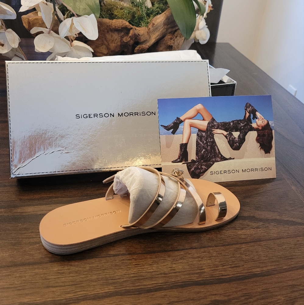 Sigerson Morrison  Rose Gold Sandals